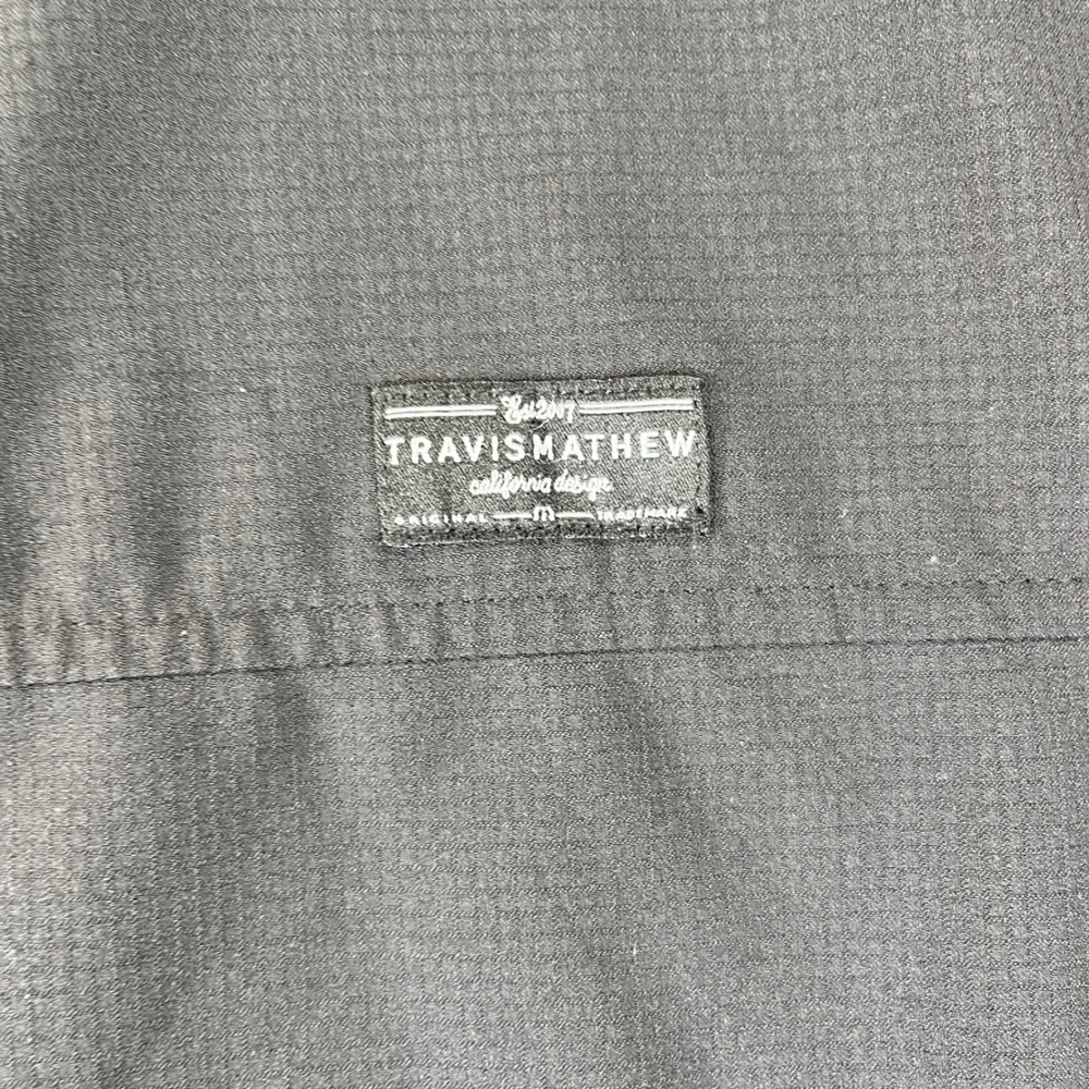Travis Mathew Black Golf Performance Full Zip Hooded Jacket Men M Las Vegas - Picture 8 of 8